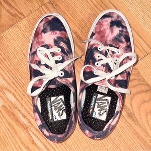 Vans Tie-Dye Pink and Black Sneakers Size 6 Never Worn